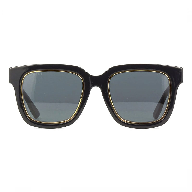 Gucci Sunglasses Square Full Rim, Black Frame and Grey Lens GG1136SA001