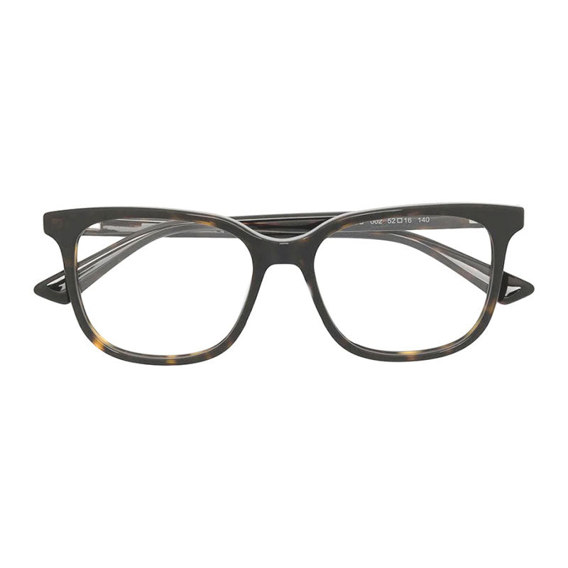 Mcqueen Eyeglasses Square Full Rim, Dark Havana Frame and Clear Demo Lens Lens MQ0276O002