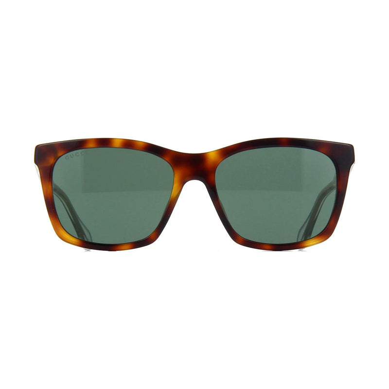 Gucci Sunglasses Rectangle Full Rim, Havana Frame and  Lens GG0558S003