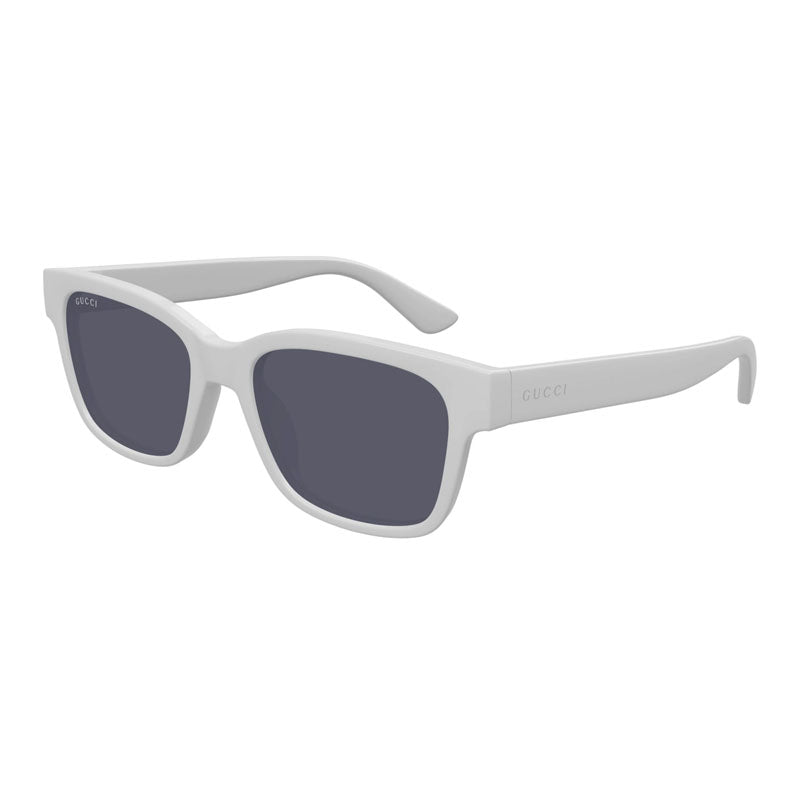 Gucci Sunglasses Square Full Rim, Shiny Grey Frame and Grey Lens GG1716S005