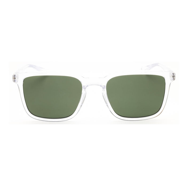 Nike Sunglasses Square Full Rim, Clear Frame and Green Lens NIKECIRCUITNIU3331X976