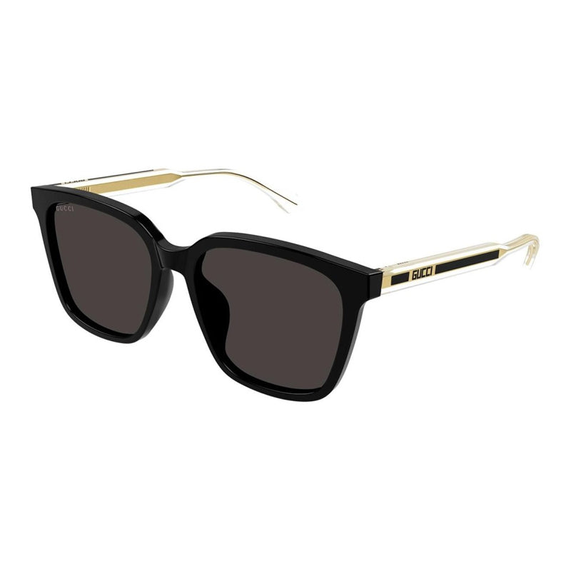 Gucci Sunglasses Square Full Rim, Black Frame and Grey Lens GG1121SA001