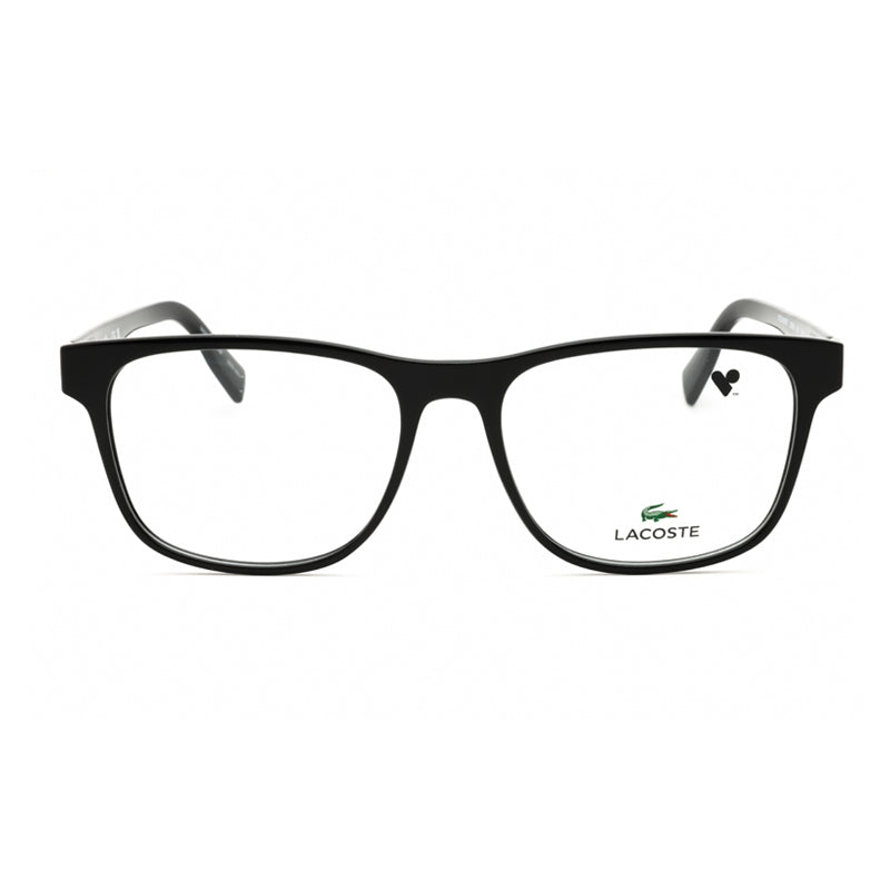 Lacoste Eyeglasses Rectangle Full Rim, Black Frame and Clear Demo Lenses Lens L2898001