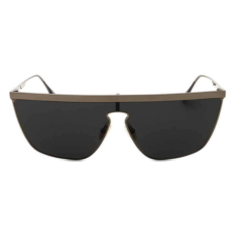 Victoria Beckham Sunglasses Shield Full Rim, Dark Ruthenium Frame and Grey Lens VB245S046
