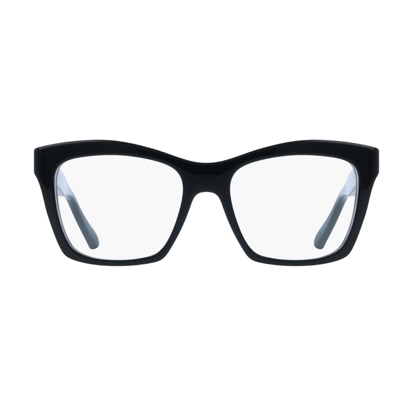 Ferragamo Salvatore Ferragamo Eyeglasses Cat Eye Full Rim, Black Frame and Clear Demo Lenses Lens SF3022001
