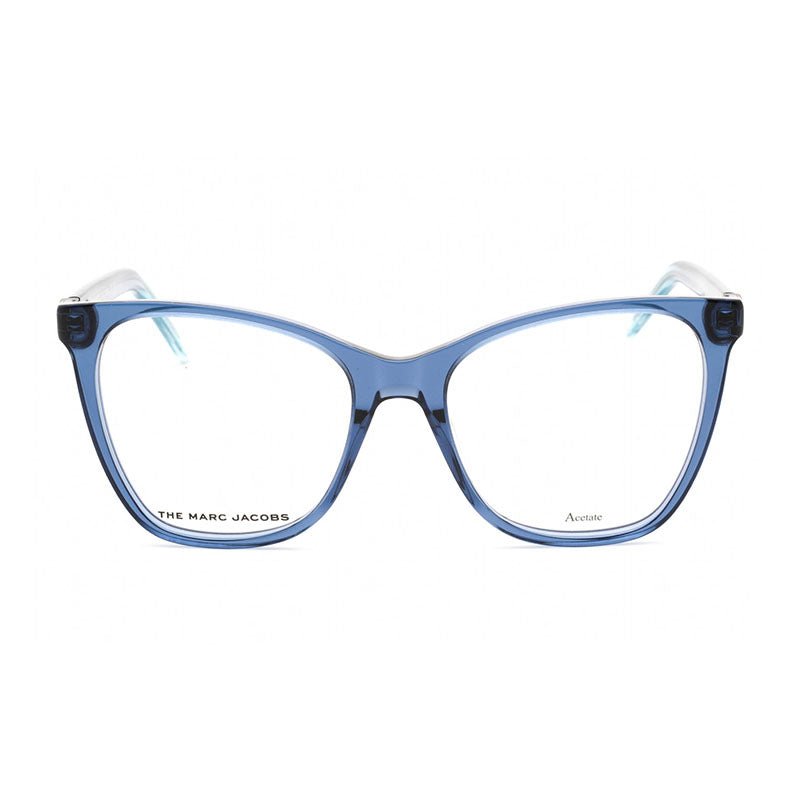 Marc Jacobs Eyeglasses Square Full Rim, Blue Azure Frame and Clear Demo Lens Lens MARC6000ZX900