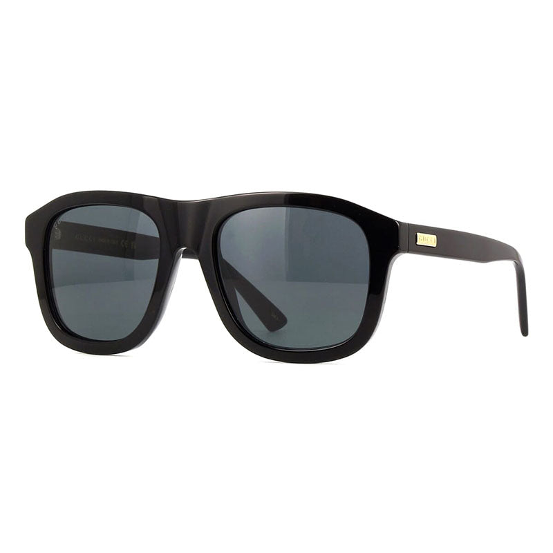 Gucci Sunglasses Aviator Full Rim, Black Frame and Grey Lens GG1316S001