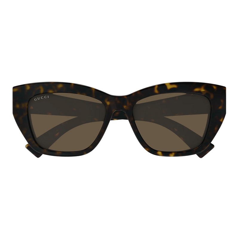 Gucci Sunglasses Square Full Rim, Havana Frame and Brown Lens GG1844SA003
