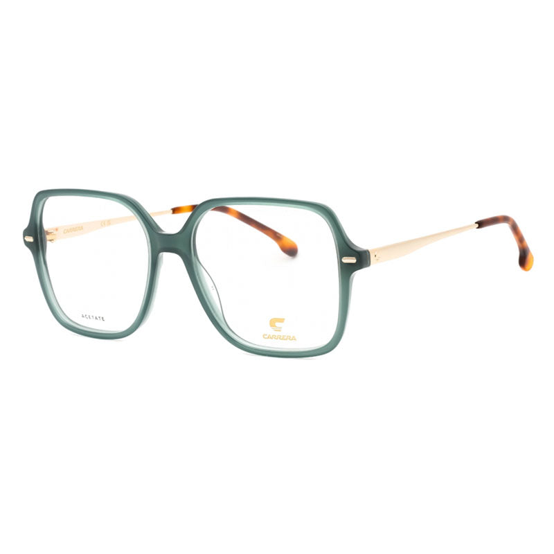 Carrera Eyeglasses Square Full Rim, Green Frame and Clear Demo Lenses Lens CARRERA303801ED00