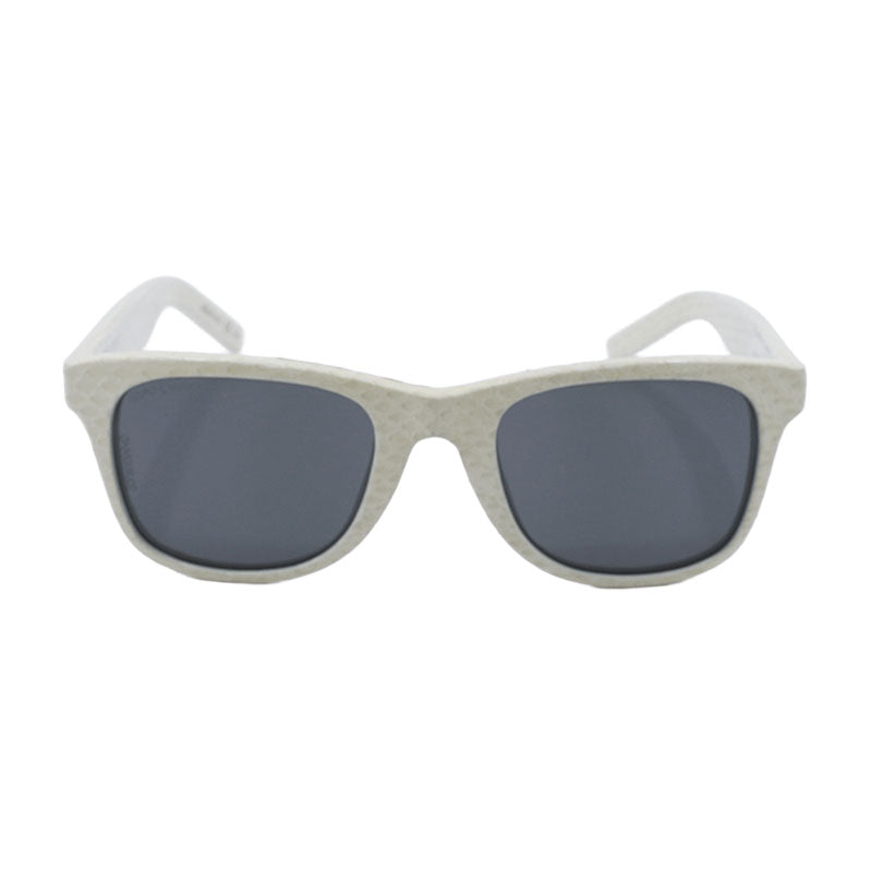 Saint Laurent Sunglasses Square Full Rim, Ivory Frame and Grey Lens SL51037