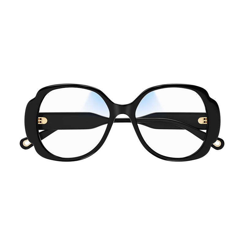 Chloe Sunglasses Butterfly Full Rim, Black Frame and Transparent Photochromic Lens CH0196S001