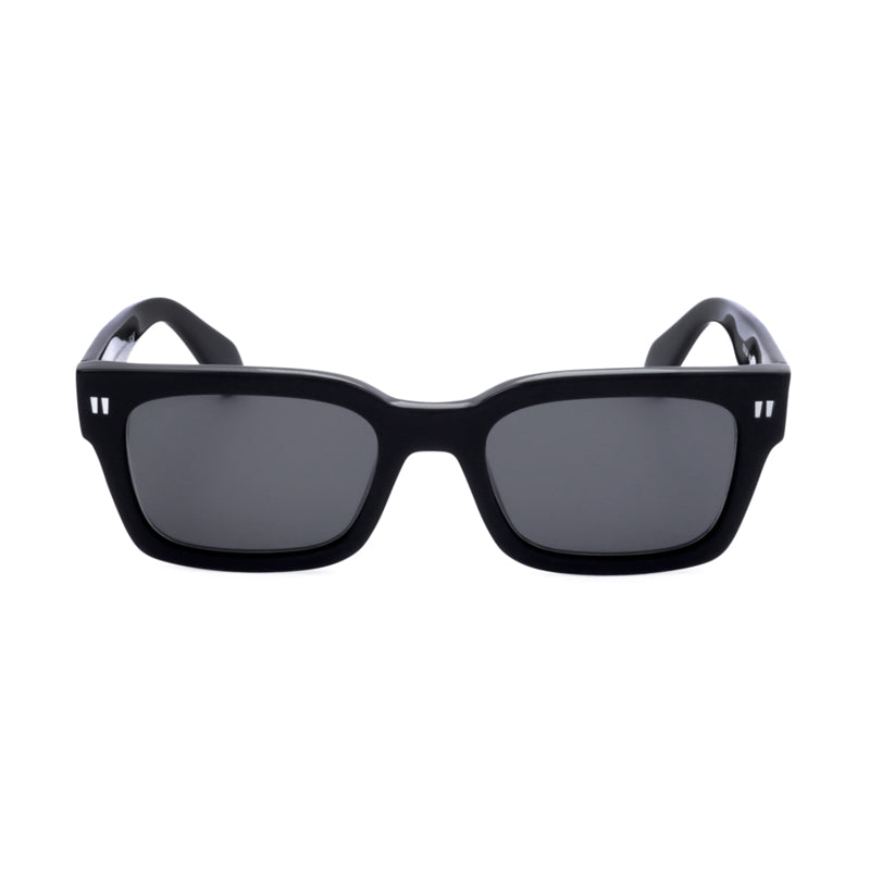 Off-White Sunglasses Square Full Rim, Black Frame and Grey Lens OERI108MIDLAND1007
