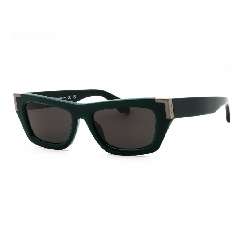 Palm Angels Sunglasses Cat Eye Full Rim, Green Frame and Dark Grey Lens PERI10KMALIBU5507
