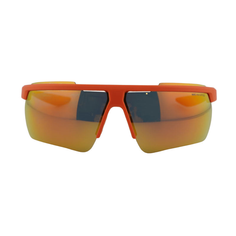 Nike Sunglasses Shield Semi Rim, Orange Frame and Grey with Orange Mirror Lens NIKEWINDSHIELD20CW1287891