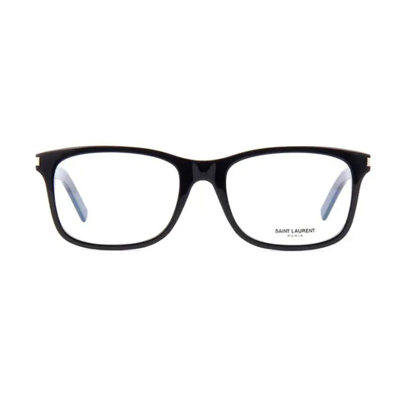 Saint Laurent Eyeglasses Rectangle Full Rim, Black Frame and Clear Demo Lenses Lens SL288SLIM001