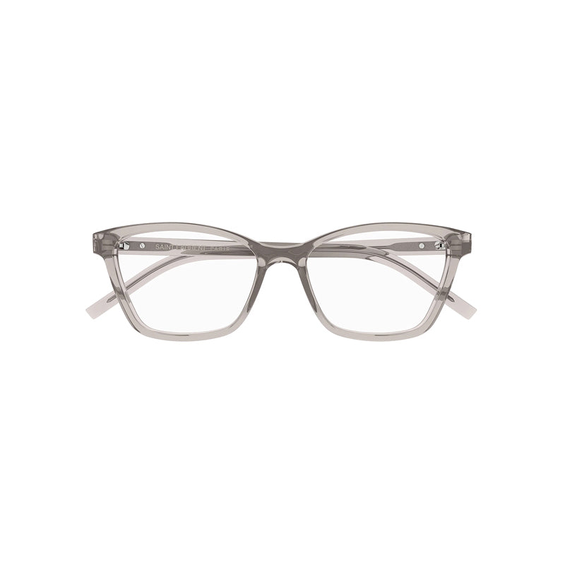 Saint Laurent Eyeglasses Cat Eye Full Rim, Nude Frame and Clear Demo Lenses Lens SLM128011