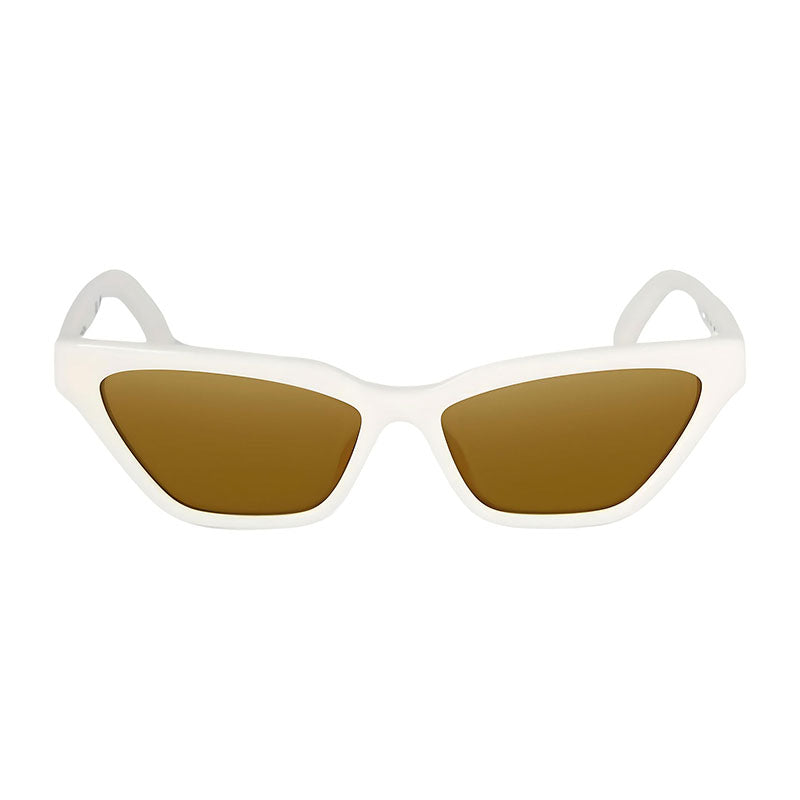 Off-White Sunglasses Cat Eye Full Rim, White Frame and Gold Mirror Lens OERI13BMADISON0176
