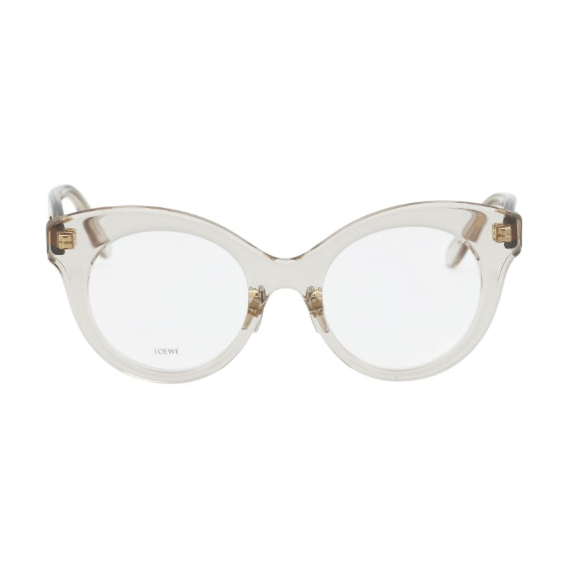 Loewe Eyeglasses Square Full Rim, Transparent Brown Frame and Clear Demo Lens Lens LW50074F057