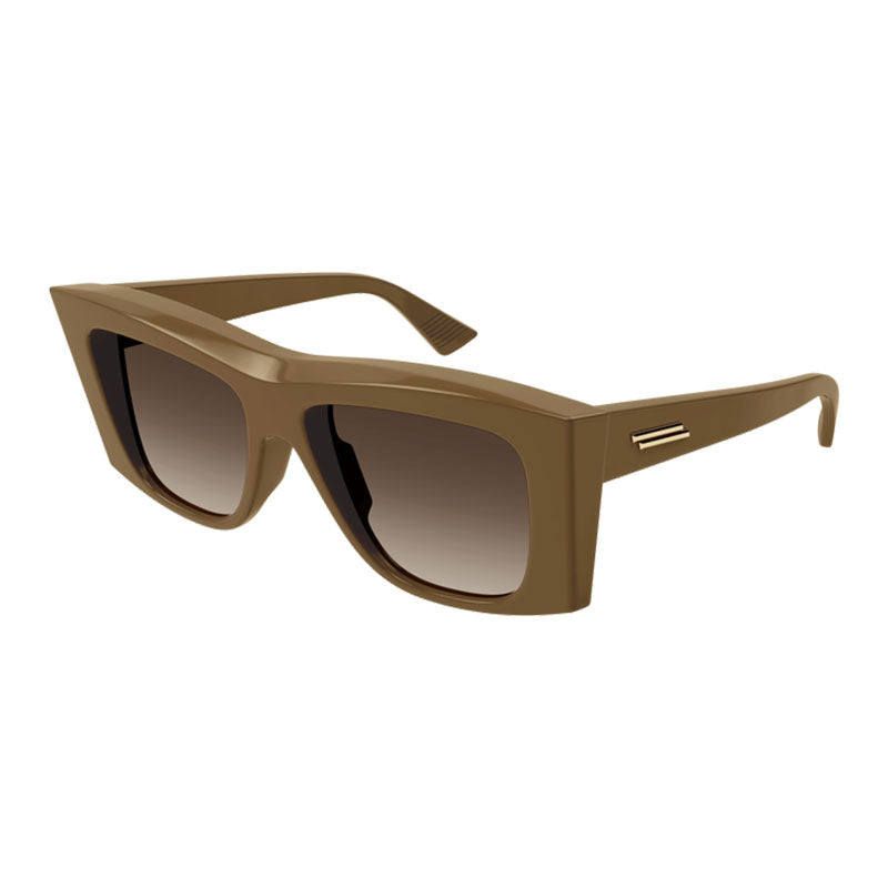 Bottega Veneta Sunglasses Square Full Rim, Brown Frame and Brown Gradient Lens BV1270S003