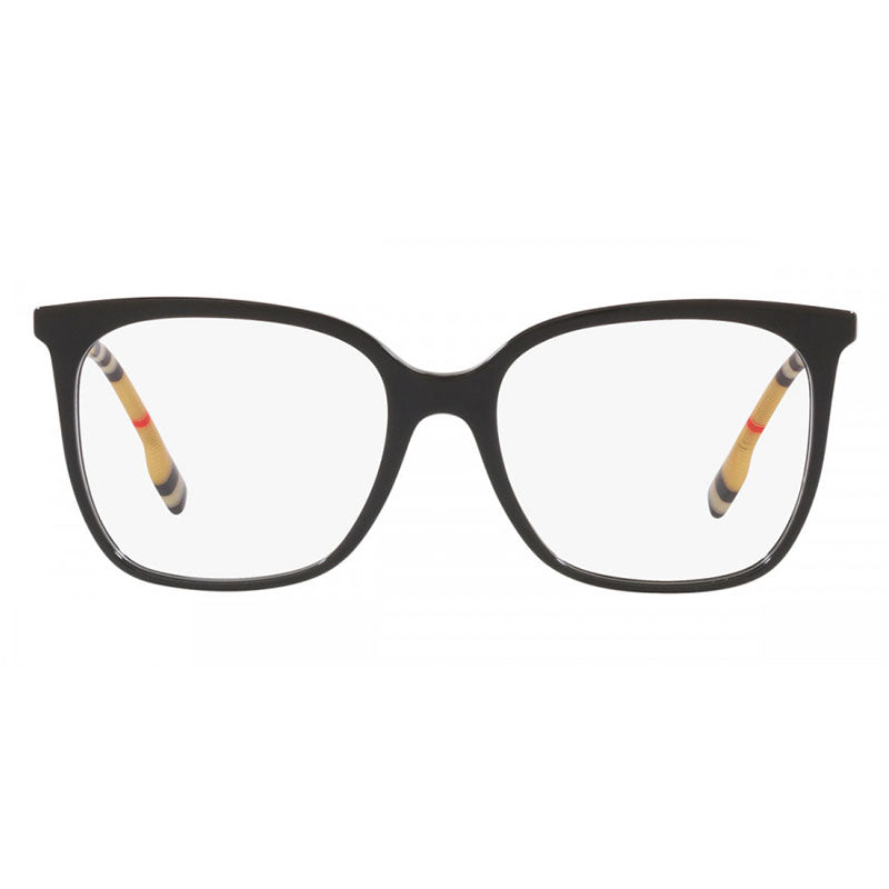 Burberry Eyeglasses Square Full Rim, Black Frame and Clear Demo Lenses Lens BE23673853