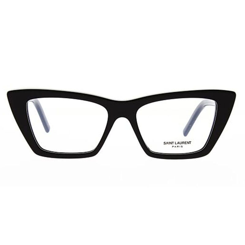 Saint Laurent Eyeglasses Cat Eye Full Rim, Black Frame and Clear Demo Lenses Lens SL291001