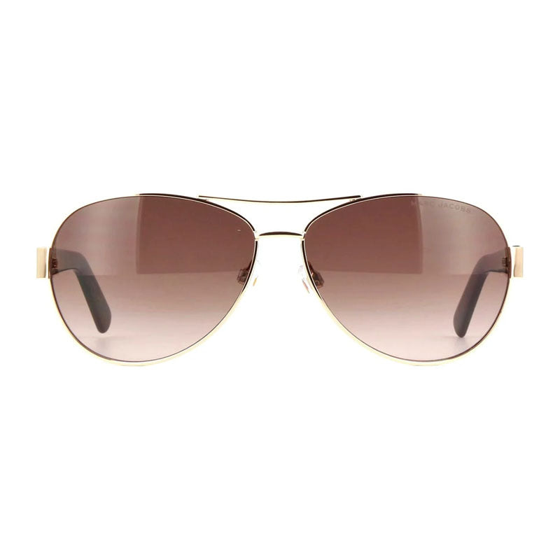 Marc Jacobs Sunglasses Aviator Full Rim, Gold/Havana Frame and Brown Gradient Lens MARC699/S006JHA