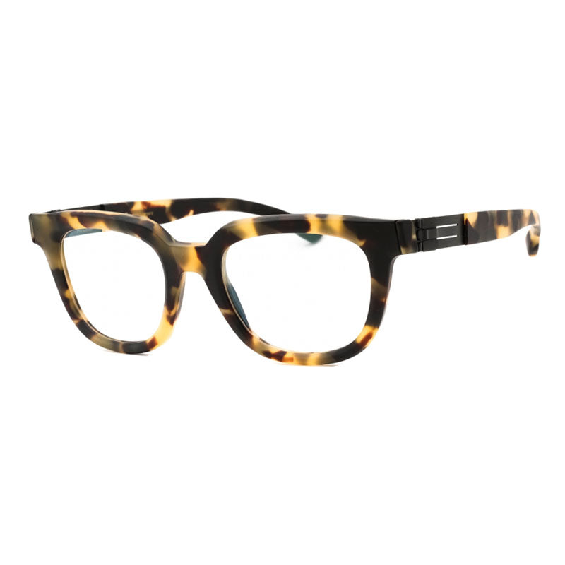 Ic! Berlin Eyeglasses Square Full Rim, Ghetto Havanna Matte Frame and Clear Demo Lenses Lens GILLA06777320