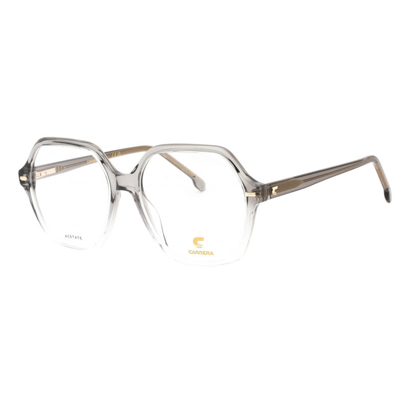 Carrera Eyeglasses Square Full Rim, Grey Shaded Crystal Frame and Clear Demo Lenses Lens CARRERA30320FS200