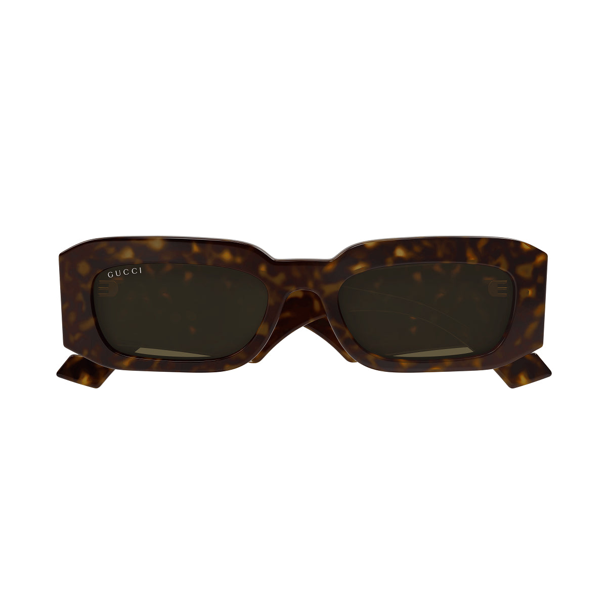 Gucci Sunglasses Square Full Rim, Dark Havana Frame and Brown Lens GG1426S002