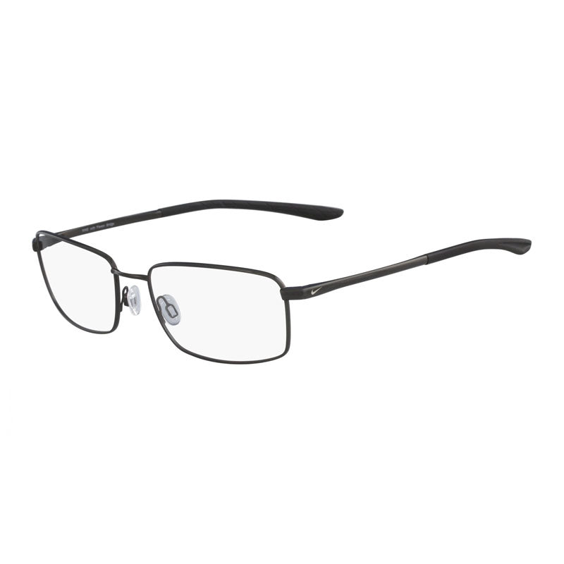 Nike Eyeglasses Rectangle Full Rim, Black Frame and Clear Demo Lenses Lens NIKE4283002