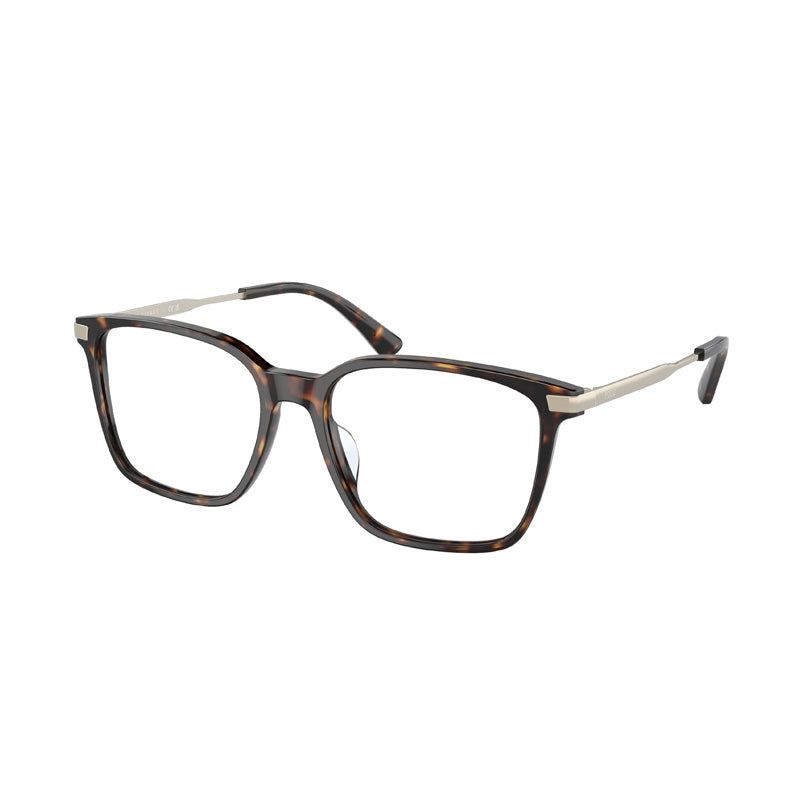 Polo Ralph Lauren Eyeglasses Rectangle Full Rim, Shiny Dark Havana Frame and Clear Demo Lenses Lens PH2255U5003