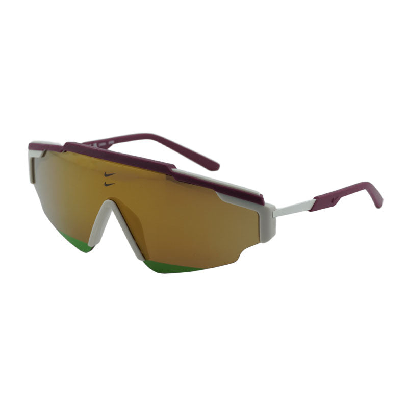 Nike Sunglasses Shield Semi Rim, Night Maroon Frame and Brown Lens NIKEMARQUEEEDGEM681