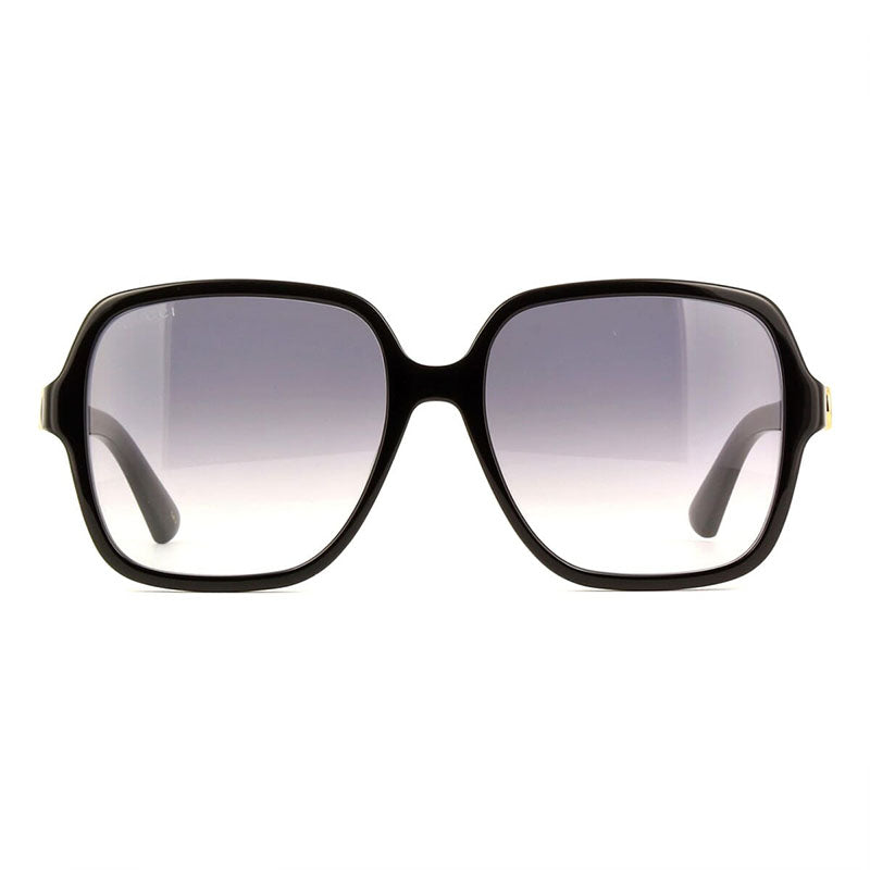Gucci Sunglasses Square Full Rim, Black Frame and Grey Gradient Lens GG1189S002