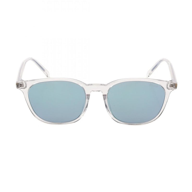 Dior Sunglasses Square Full Rim, Transparent Frame and Blue Lens INDIORS1F85B7