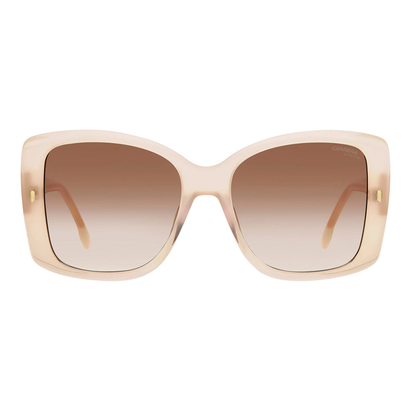 Carrera Sunglasses Square Full Rim, Ivory Frame and Brown Gradient Lens CARRERA3030/S0SZJHA