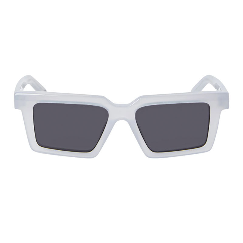Off-White Sunglasses Square Full Rim, Shiny Grey Frame and Dark Grey Lens OERI142WINDSOR0907