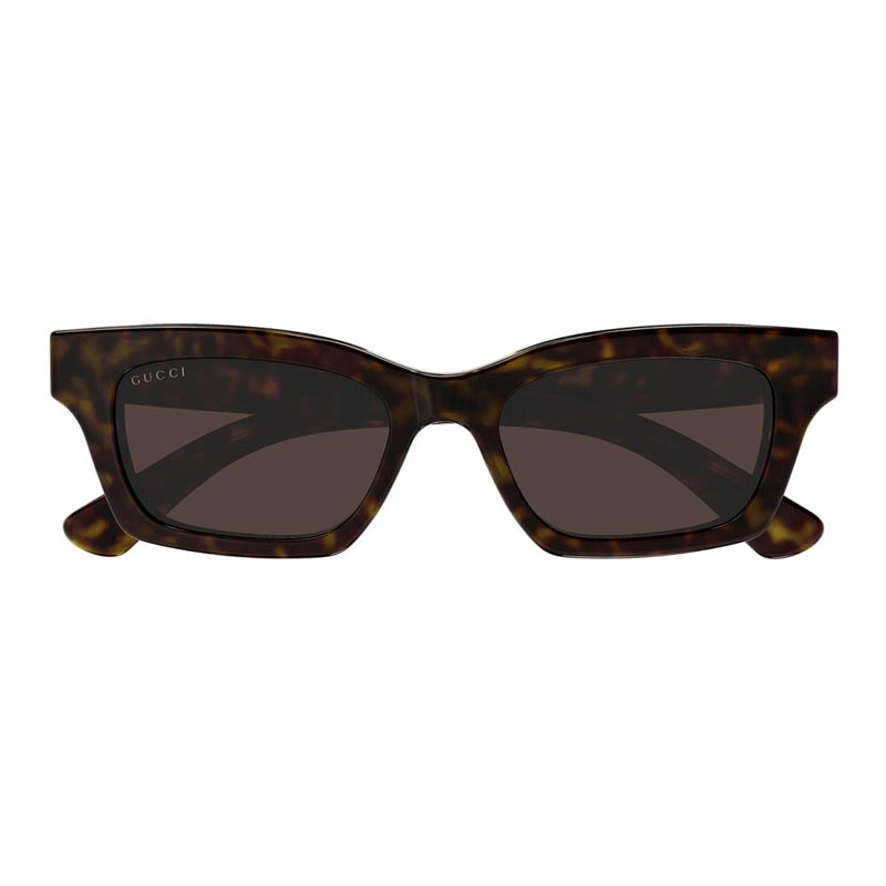 Gucci Sunglasses Square Full Rim, Dark Havana Frame and Brown Lens GG1790S002