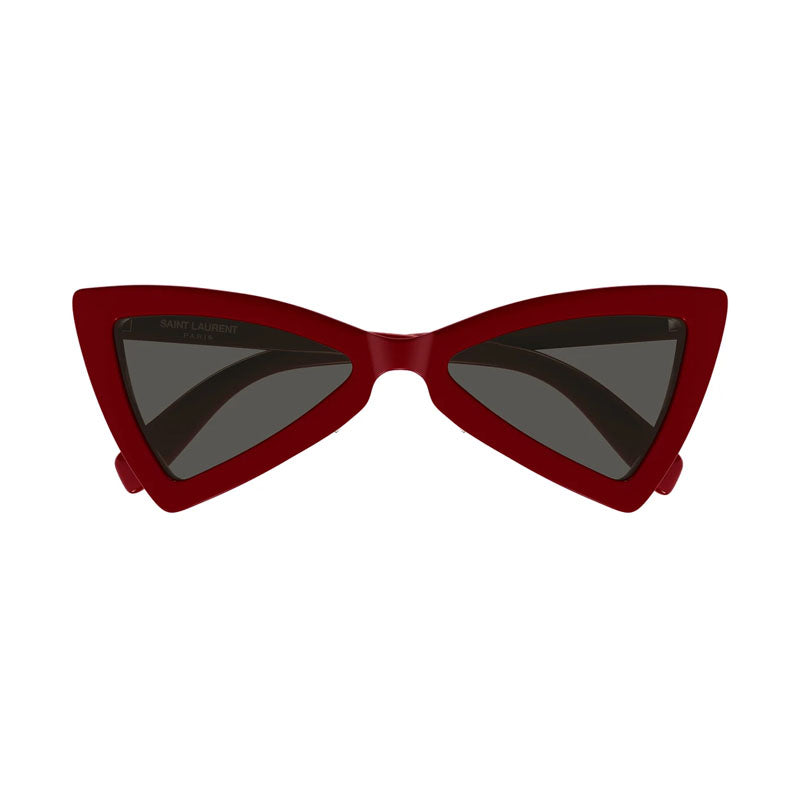 Saint Laurent Sunglasses Cat Eye Full Rim, Red Frame and Grey Lens SL207JERRY008