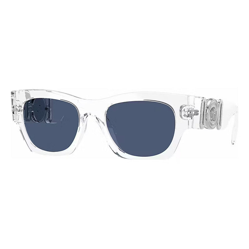 Versace Sunglasses Square Full Rim, Crystal Frame and Blue Lens VE4479U148/80