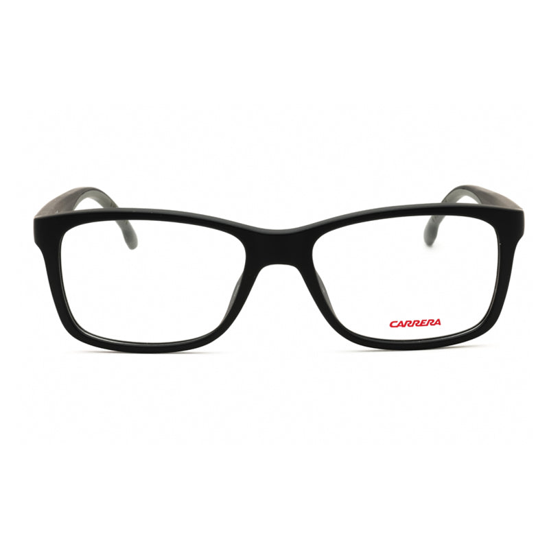 Carrera Eyeglasses Rectangle Full Rim, Matte Black Frame and Clear Demo Lenses Lens CARRERA8880000300