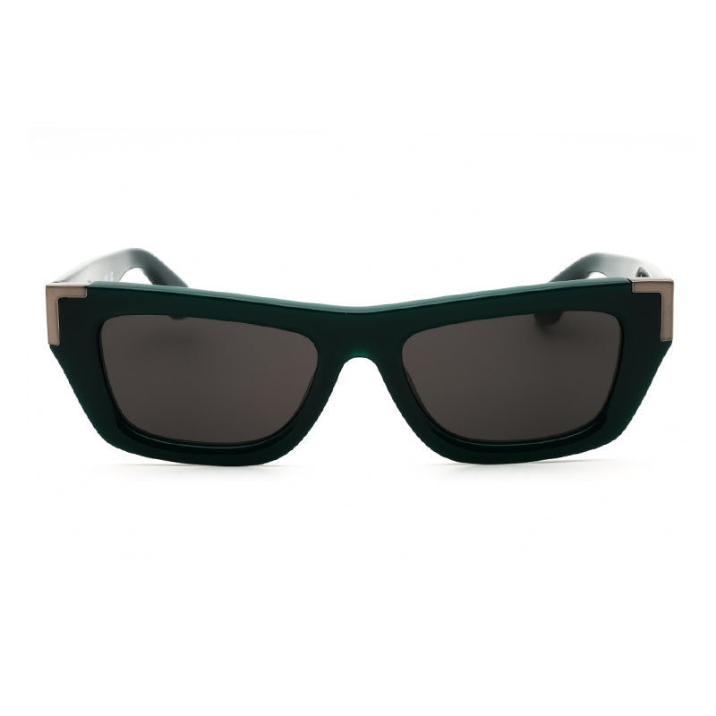 Palm Angels Sunglasses Cat Eye Full Rim, Green Frame and Dark Grey Lens PERI10KMALIBU5507
