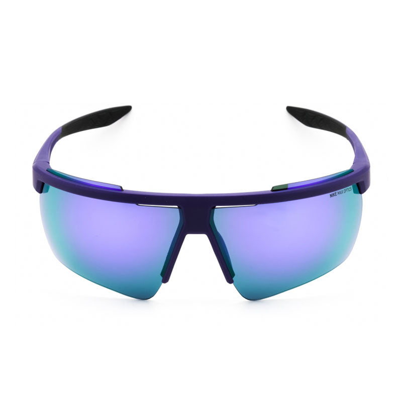 Nike Sunglasses Shield Semi Rim, Matte Court Purple/White Frame and Purple Lens NIKEWINDSHIELD20CW1287547