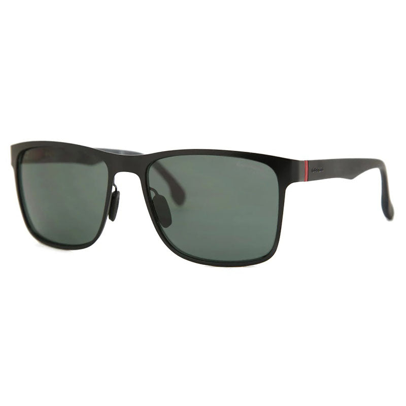 Carrera Sunglasses Square Full Rim, Matte Black Frame and Green Lens CARRERA8026/S0003QT