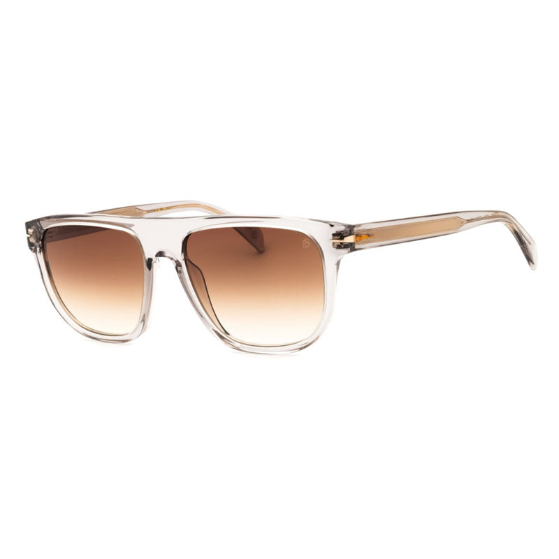 David Beckham Sunglasses Square Full Rim, Grey Frame and Brown Gradient Lens DB7111/S0KB7HA