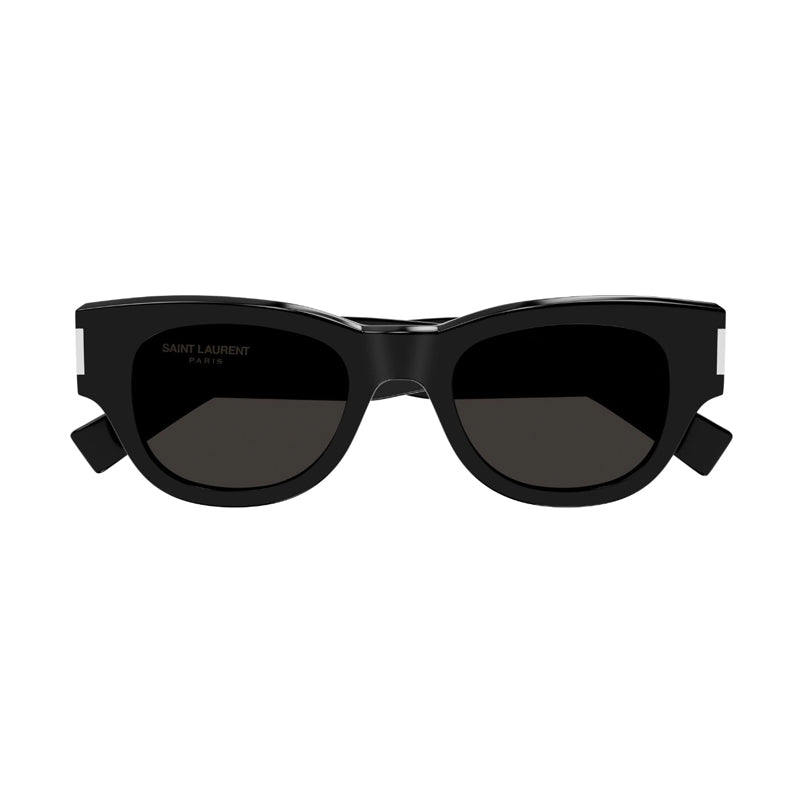 Saint Laurent Sunglasses Cat Eye Full Rim, Black Frame and Grey Lens SL573001