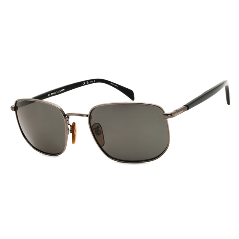 David Beckham Sunglasses Rectangle Full Rim, Dark Ruthenium Frame and Grey Polarized Lens DB1143/S0KJ1M9