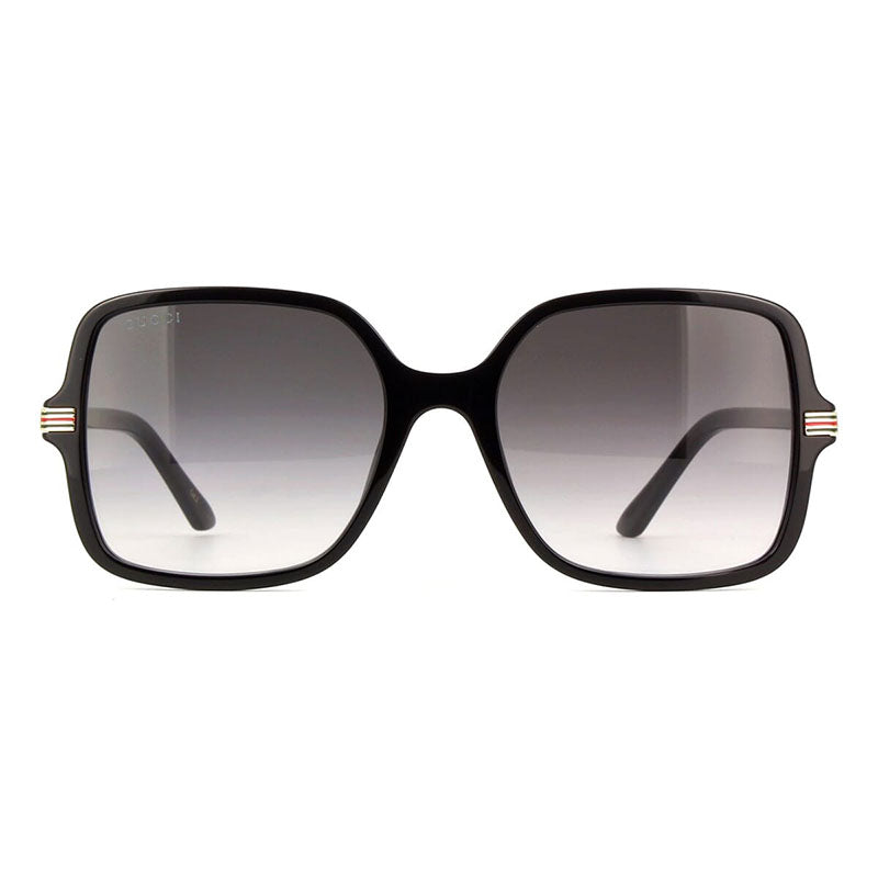 Gucci Sunglasses Square Full Rim, Black Frame and Grey Gradient Lens GG1449S001