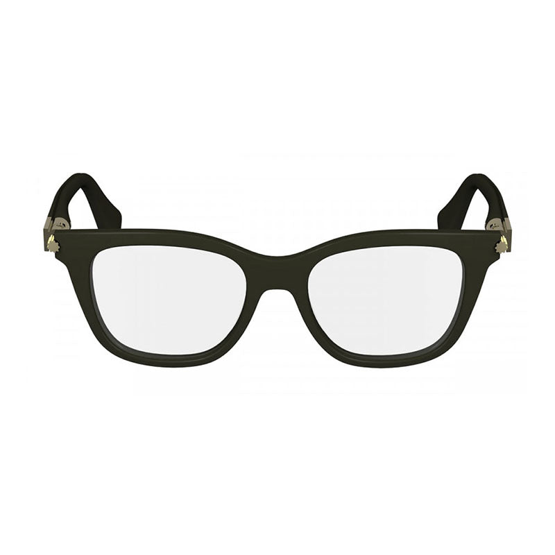 Ferragamo Salvatore Ferragamo Eyeglasses Square Full Rim, Dark Green Frame and Clear Demo Lens Lens SF2973302
