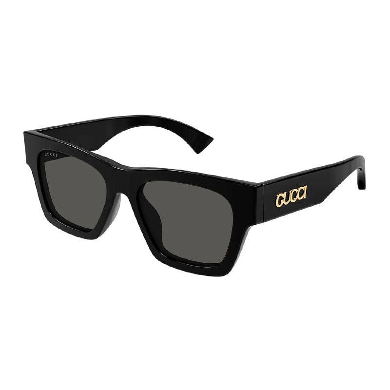 Gucci Sunglasses Square Full Rim, Black Frame and Grey Lens GG1835SA001