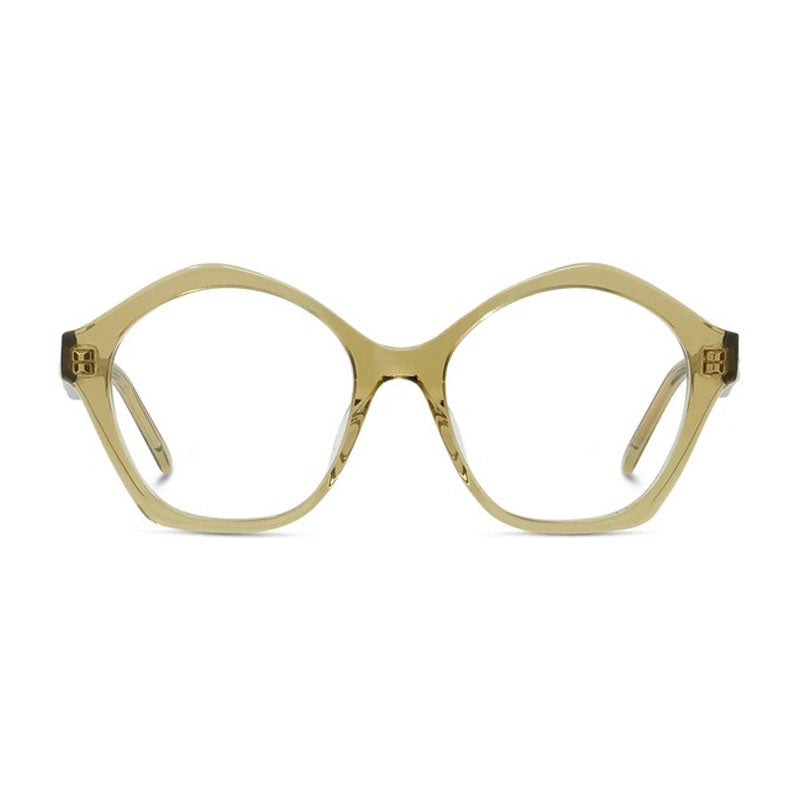 Loewe Eyeglasses Square Full Rim, Glossy Green Frame and Clear Demo Lens Lens LW50053I096
